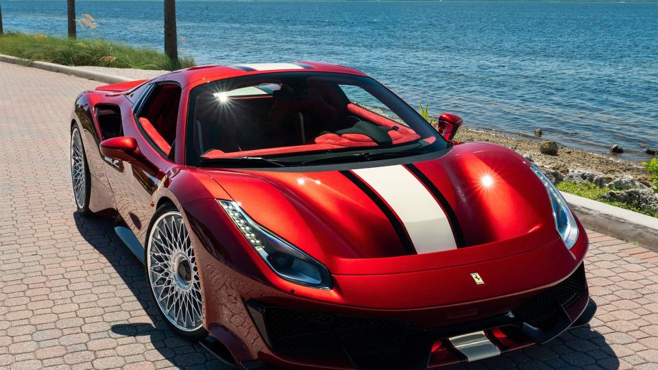 Ferrari 488 Pista | Rosso Fiorano | on ANRKY RS7.3 | Frozen Polished Clear