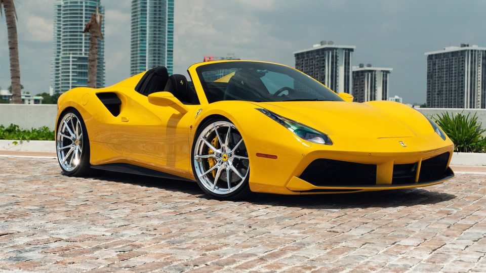 Ferrari 488 Spider | Giallo Modena | on ANRKY AN12 | Polished Clear