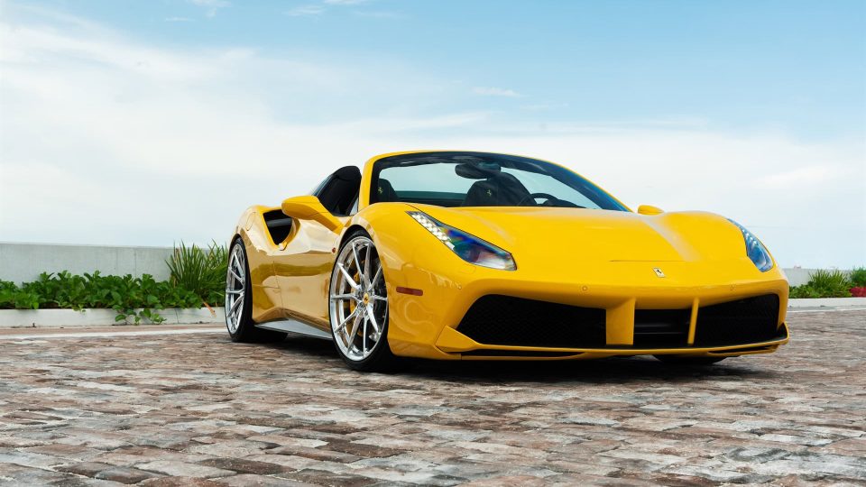Ferrari 488 Spider | Giallo Modena | on ANRKY AN12 | Polished Clear