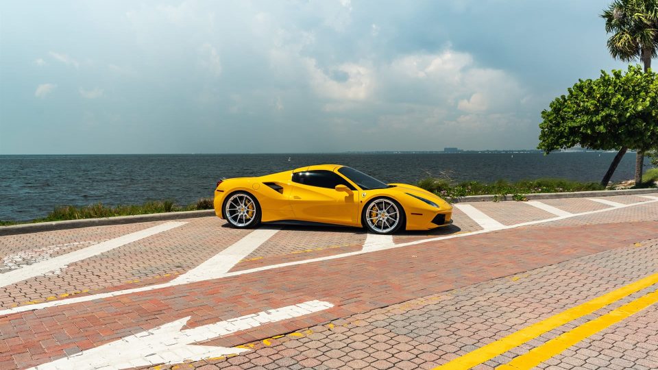 Ferrari 488 Spider | Giallo Modena | on ANRKY AN12 | Polished Clear