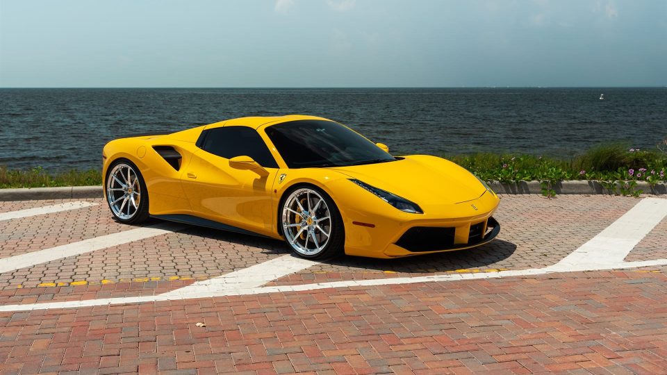 Ferrari 488 Spider | Giallo Modena | on ANRKY AN12 | Polished Clear