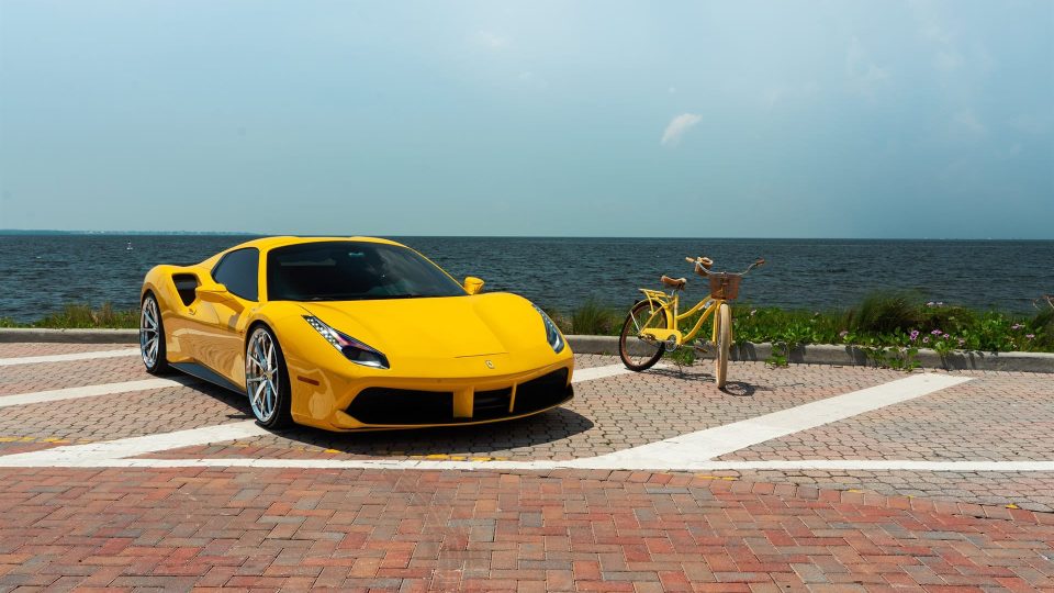 Ferrari 488 Spider | Giallo Modena | on ANRKY AN12 | Polished Clear