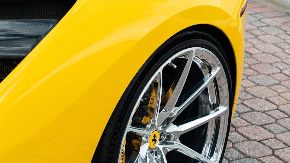 Ferrari 488 Spider | Giallo Modena | on ANRKY AN12 | Polished Clear