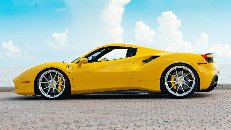 Ferrari 488 Spider | Giallo Modena | on ANRKY AN12 | Polished Clear