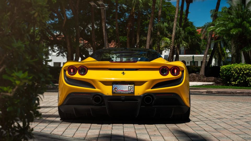 Ferrari F8 | Giallo Modena | on ANRKY AN12 | Satin Black