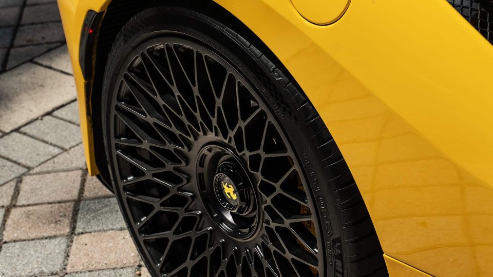 Ferrari F8 | Giallo Modena | on ANRKY AN12 | Satin Black