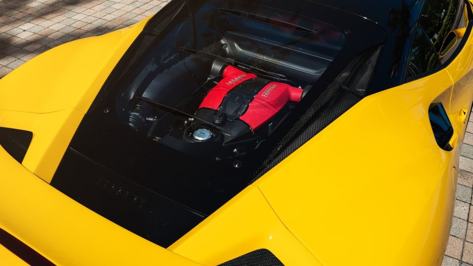 Ferrari F8 | Giallo Modena | on ANRKY AN12 | Satin Black
