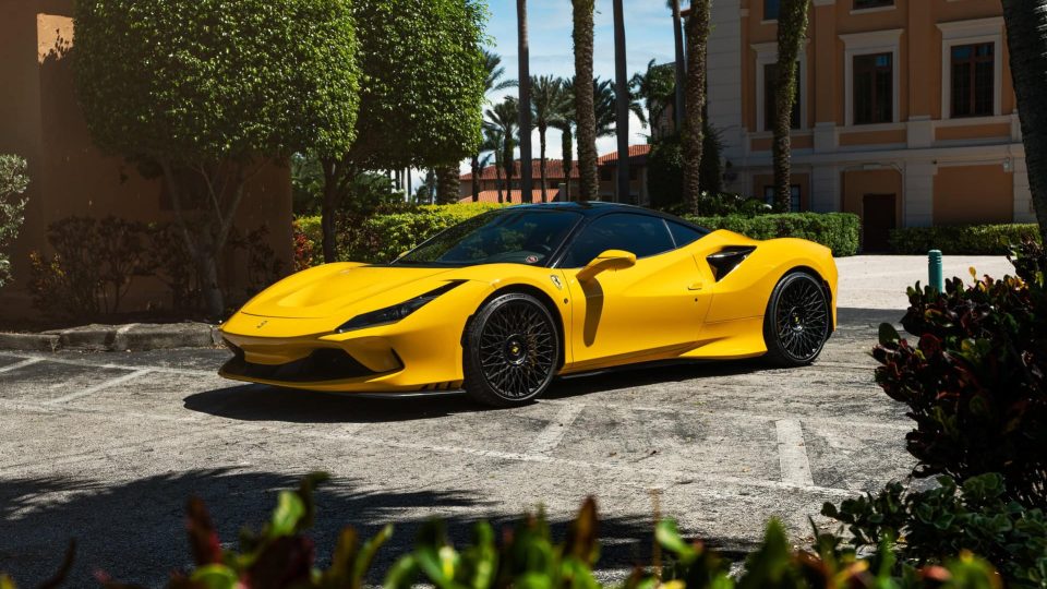 Ferrari F8 | Giallo Modena | on ANRKY AN12 | Satin Black