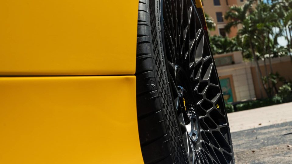 Ferrari F8 | Giallo Modena | on ANRKY AN12 | Satin Black