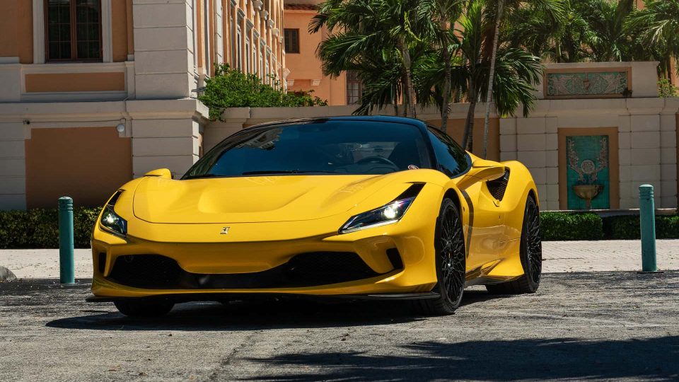 Ferrari F8 | Giallo Modena | on ANRKY AN12 | Satin Black