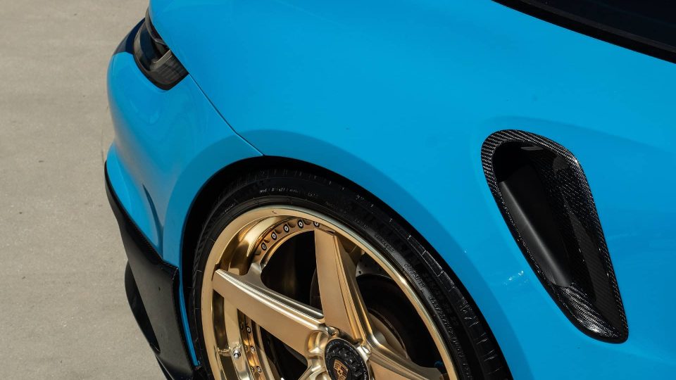 Mansory Porsche 992 | Rivera Blue | on ANRKY RS5.3 | Satin Mirror Polished Gold
