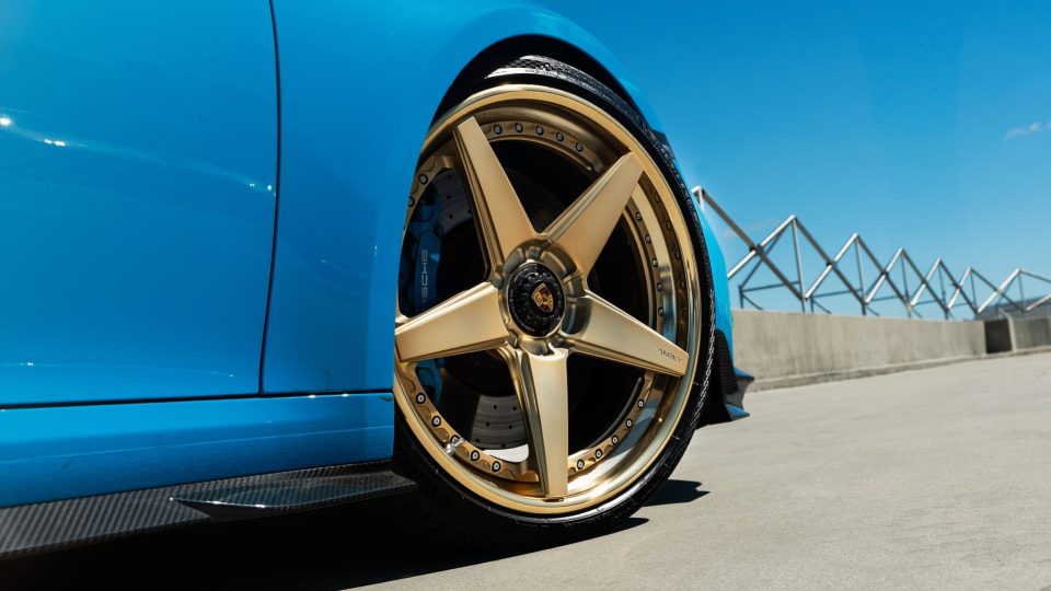 Mansory Porsche 992 | Rivera Blue | on ANRKY RS5.3 | Satin Mirror Polished Gold