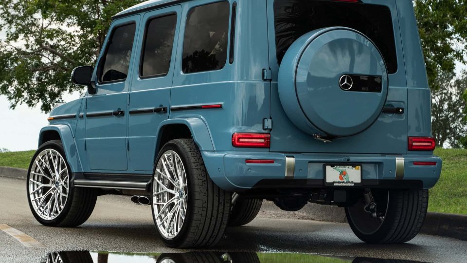 Mercedes Benz G63 AMG | China Blue | on ANRKY AN20 | Brushed Face + Mirror Polished Windows