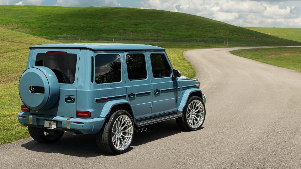 Mercedes Benz G63 AMG | China Blue | on ANRKY AN20 | Brushed Face + Mirror Polished Windows