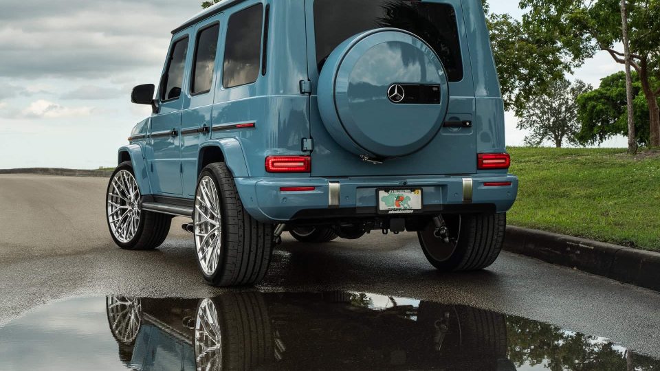 Mercedes Benz G63 AMG | China Blue | on ANRKY AN20 | Brushed Face + Mirror Polished Windows