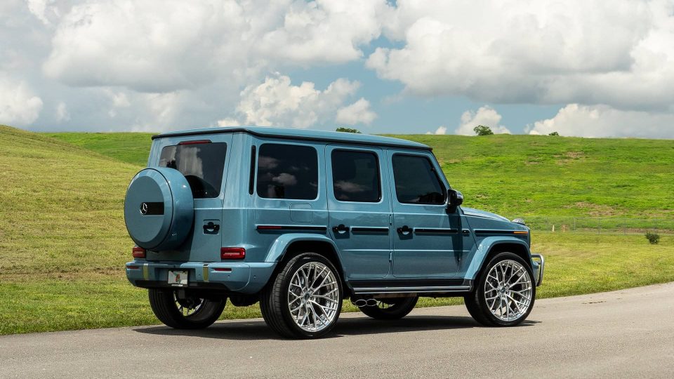 Mercedes Benz G63 AMG | China Blue | on ANRKY AN20 | Brushed Face + Mirror Polished Windows