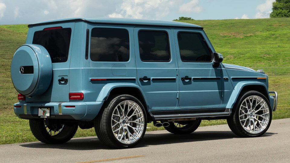 Mercedes Benz G63 AMG | China Blue | on ANRKY AN20 | Brushed Face + Mirror Polished Windows