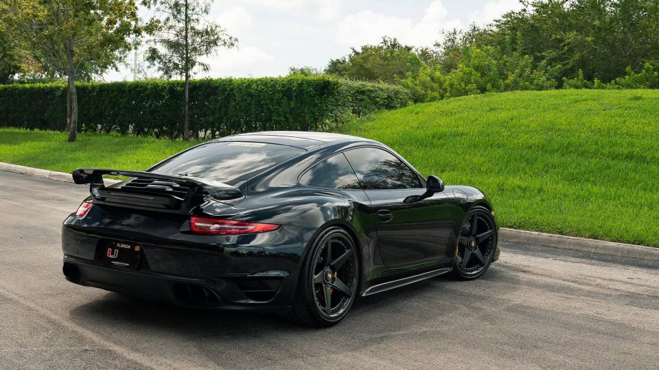 Porsche 991.1 Turbo S | Black | on ANRKY RS5.3C | Satin Black