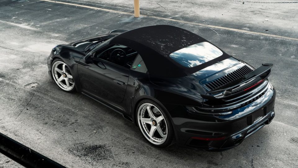 Porsche 992 Turbo S | Black | on ANRKY JDX-200 | Brushed Face + Mirror Polished Windows