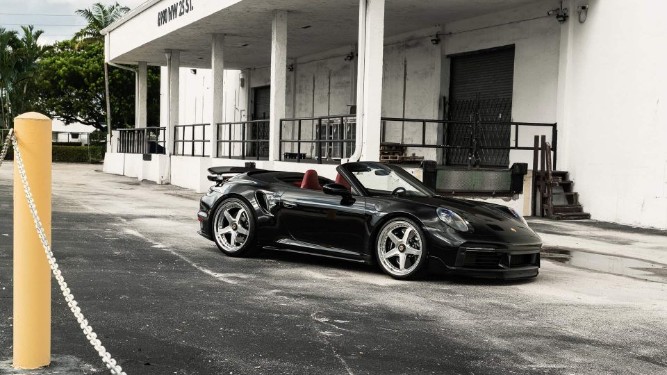 Porsche 992 Turbo S | Black | on ANRKY JDX-200 | Brushed Face + Mirror Polished Windows