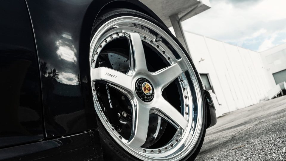 Porsche 992 Turbo S | Black | on ANRKY JDX-200 | Brushed Face + Mirror Polished Windows
