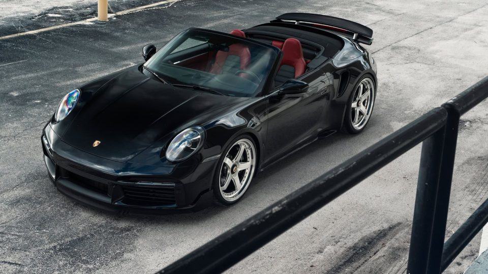 Porsche 992 Turbo S | Black | on ANRKY JDX-200 | Brushed Face + Mirror Polished Windows