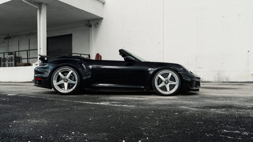 Porsche 992 Turbo S | Black | on ANRKY JDX-200 | Brushed Face + Mirror Polished Windows