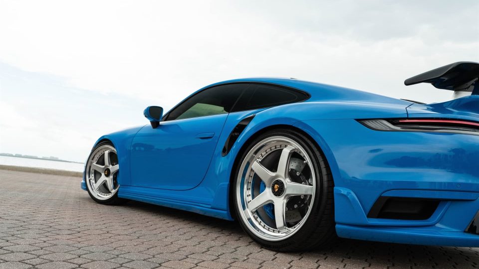 TECHART 992 Turbo S | Riviera Blue | on ANRKY JDX-200 | Brushed Clear Face + Mirror Polished Windows