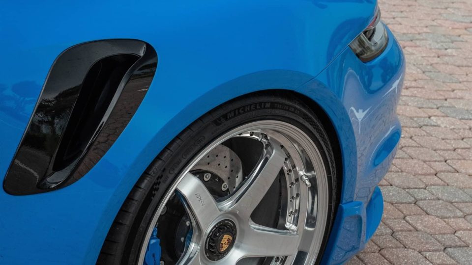 TECHART 992 Turbo S | Riviera Blue | on ANRKY JDX-200 | Brushed Clear Face + Mirror Polished Windows