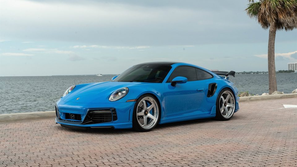 TECHART 992 Turbo S | Riviera Blue | on ANRKY JDX-200 | Brushed Clear Face + Mirror Polished Windows