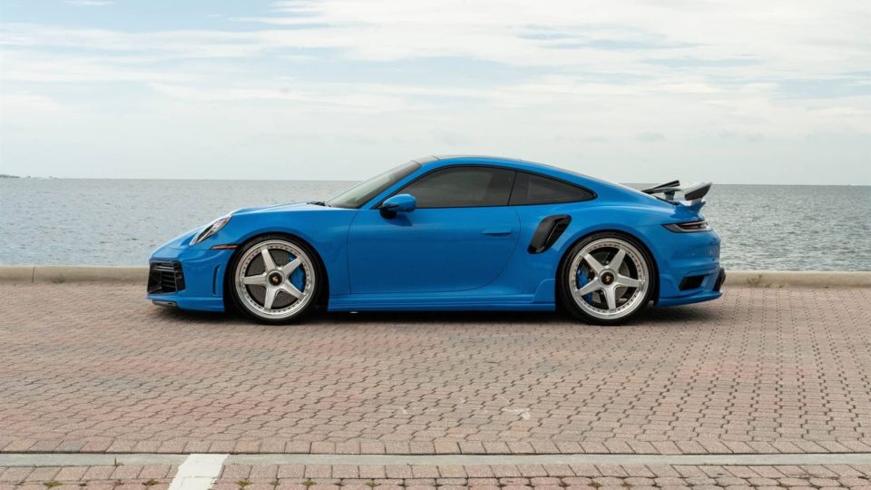 TECHART 992 Turbo S | Riviera Blue | on ANRKY JDX-200 | Brushed Clear Face + Mirror Polished Windows