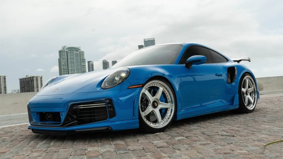 TECHART 992 Turbo S | Riviera Blue | on ANRKY JDX-200 | Brushed Clear Face + Mirror Polished Windows