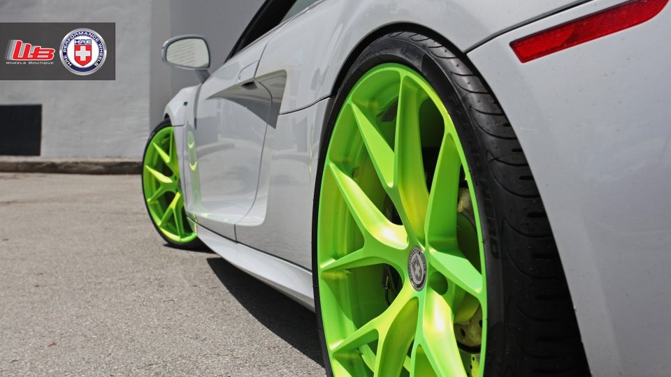 HRE P101 – Satin Monster Green | Audi R8