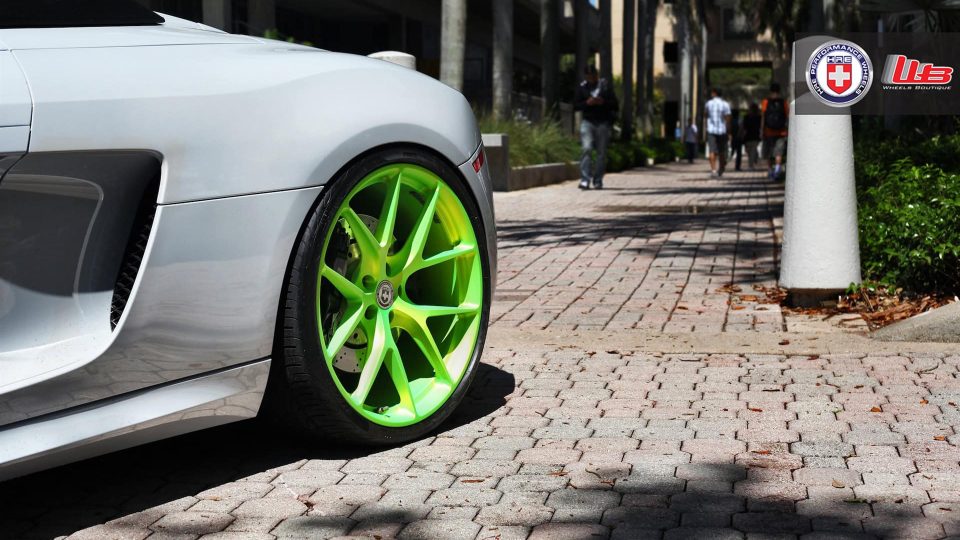 HRE P101 – Satin Monster Green | Audi R8