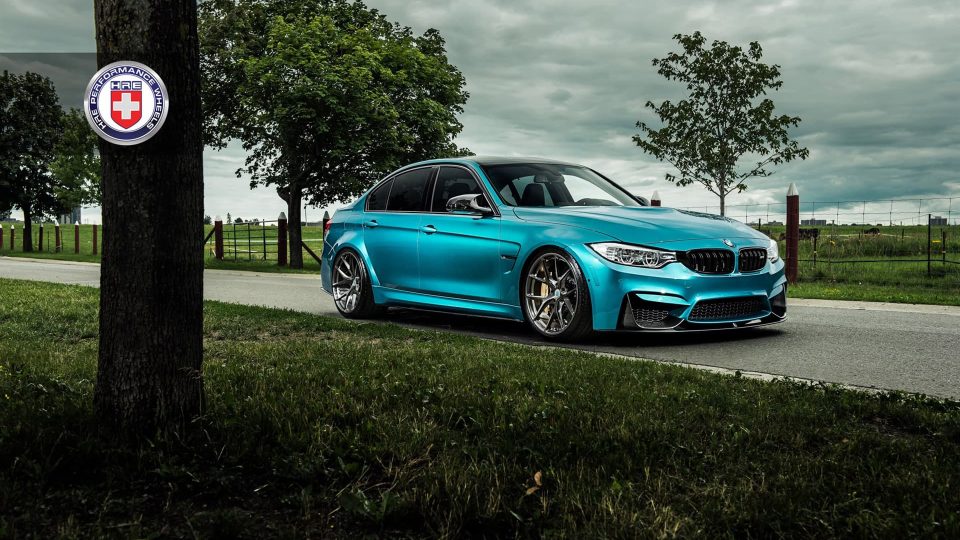 HRE P101 | BMW M3 F80 Atlantis Blue Metallic