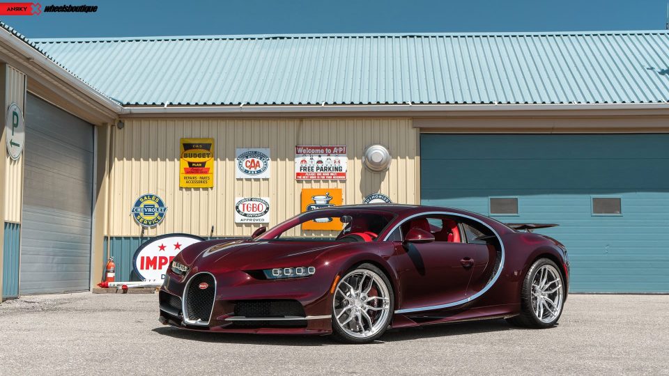 Bugatti Chiron | on ANRKY AN11 | Two-tone: Brushed Face with Polished Clear Windows