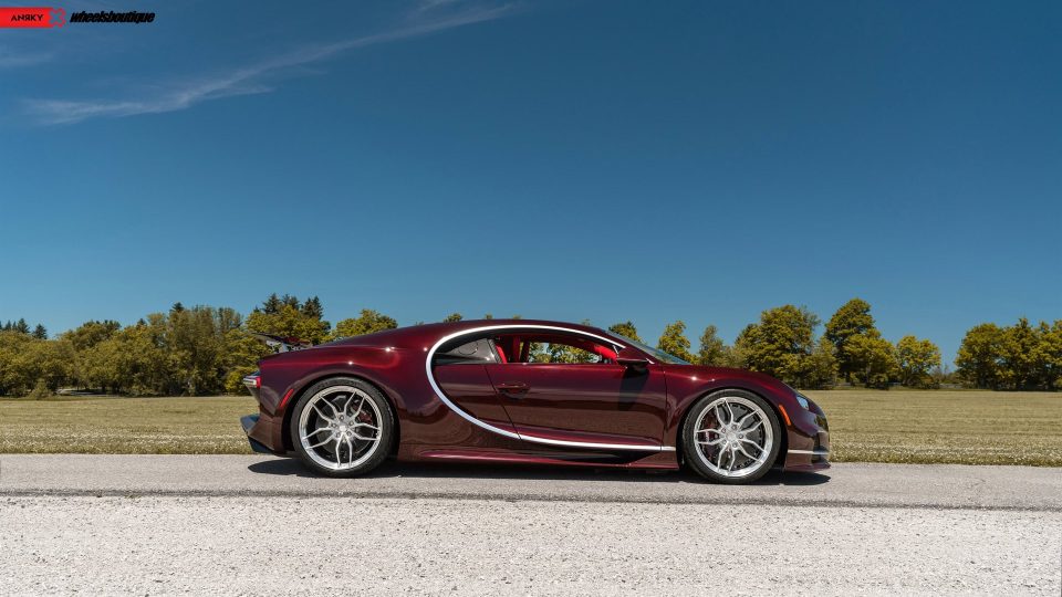 Bugatti Chiron | on ANRKY AN11 | Two-tone: Brushed Face with Polished Clear Windows