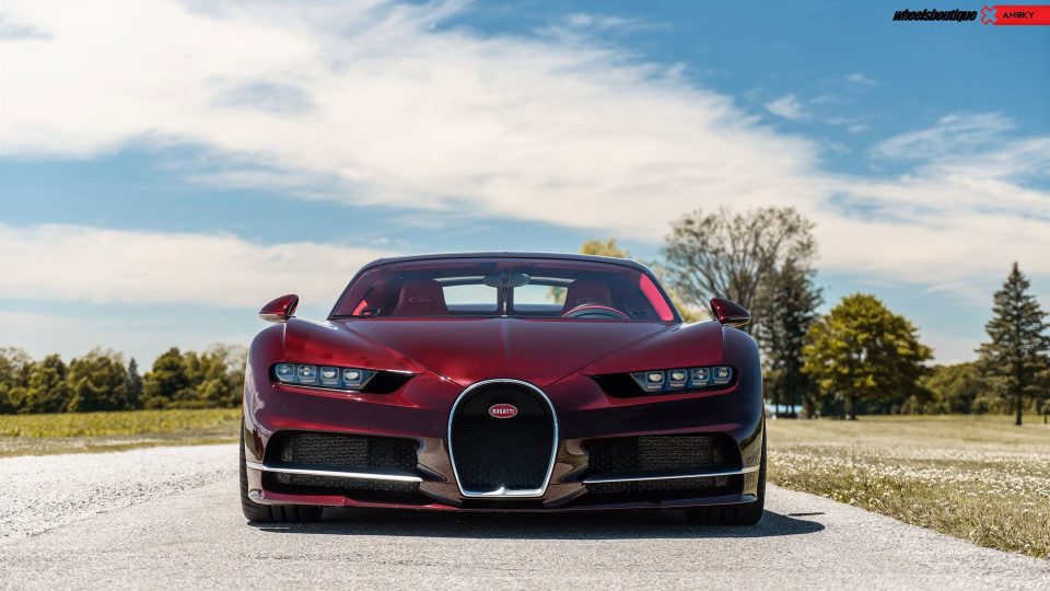 Bugatti Chiron | on ANRKY AN11 | Two-tone: Brushed Face with Polished Clear Windows