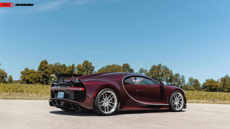 Bugatti Chiron | on ANRKY AN11 | Two-tone: Brushed Face with Polished Clear Windows