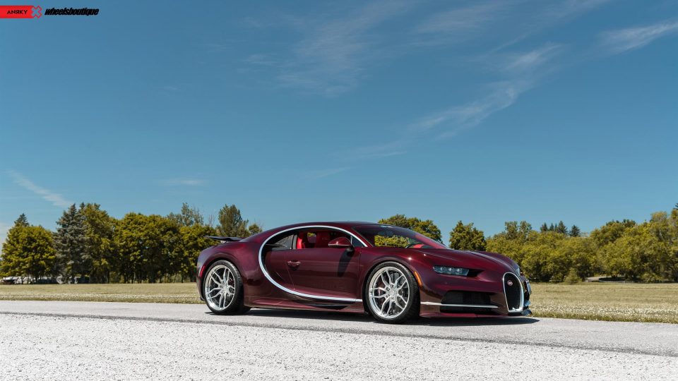 Bugatti Chiron | on ANRKY AN11 | Two-tone: Brushed Face with Polished Clear Windows