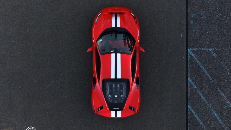 Ferrari 488 Pista | Rosso Corza | on HRE P101 | Brushed Clear