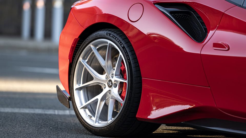 Ferrari 488 Pista | Rosso Corza | on HRE P101 | Brushed Clear