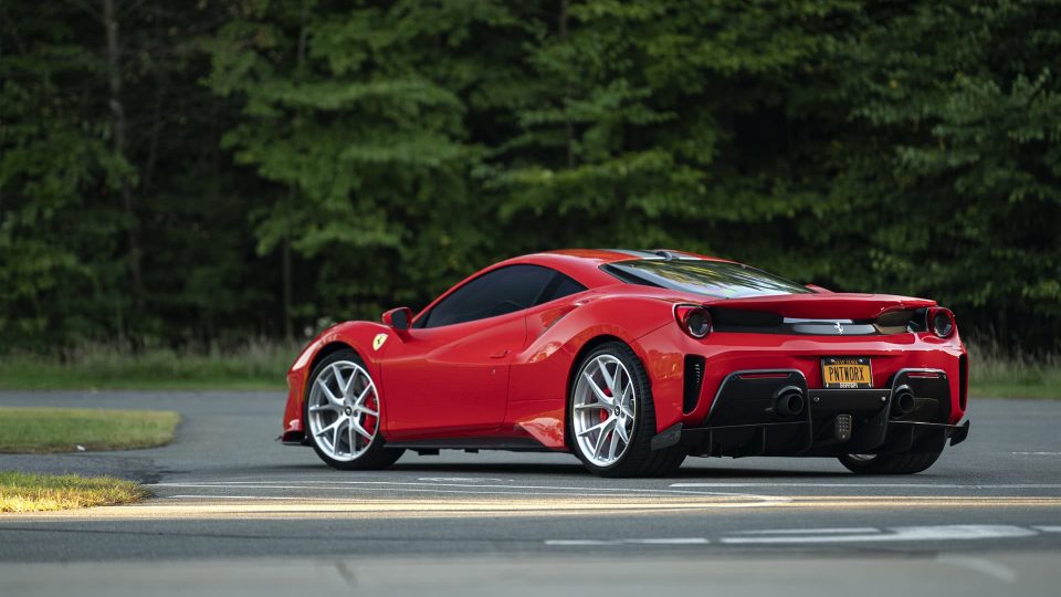 Ferrari 488 Pista | Rosso Corza | on HRE P101 | Brushed Clear