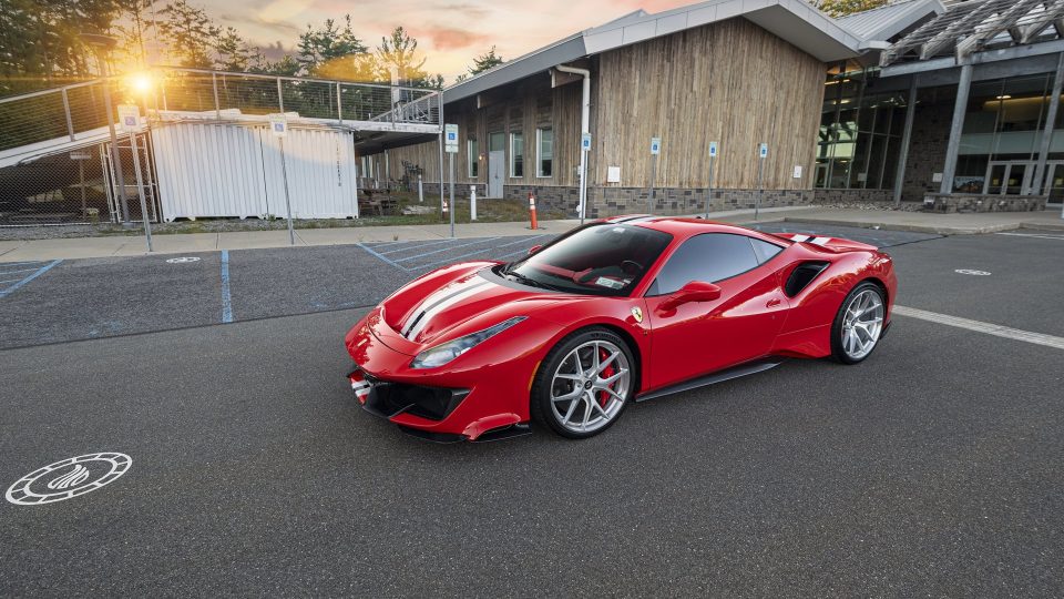 Ferrari 488 Pista | Rosso Corza | on HRE P101 | Brushed Clear