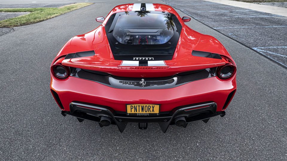 Ferrari 488 Pista | Rosso Corza | on HRE P101 | Brushed Clear