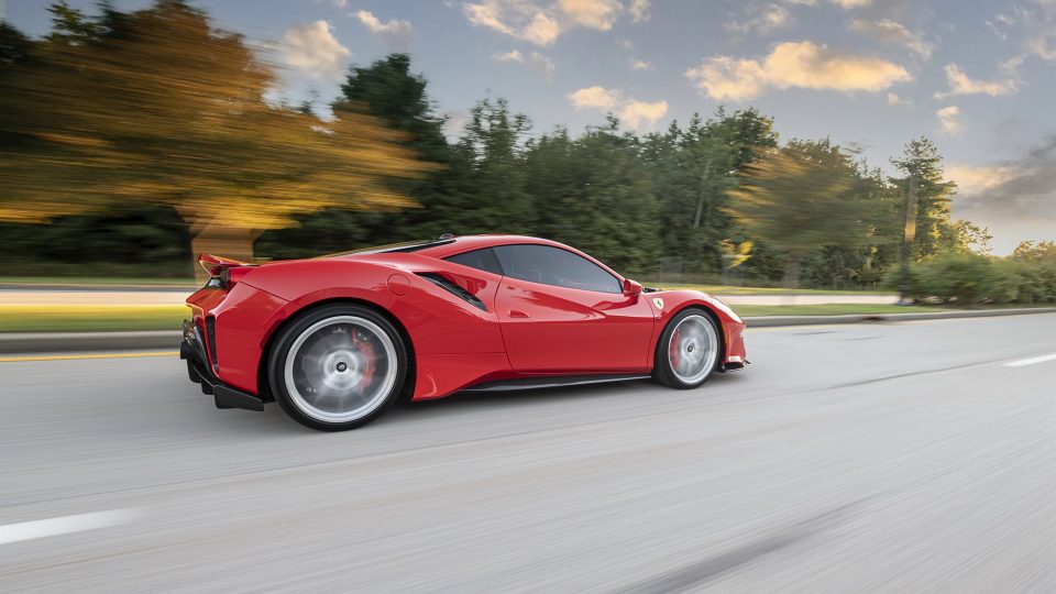 Ferrari 488 Pista | Rosso Corza | on HRE P101 | Brushed Clear