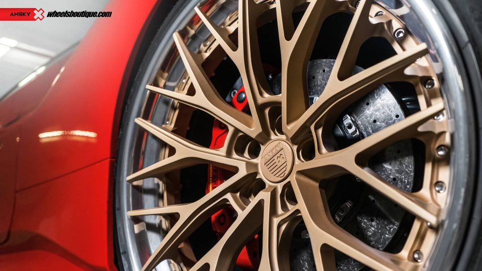 Ferrari 488 GTB | Rosso Corza | on ANRKY AN30 | Satin Gold