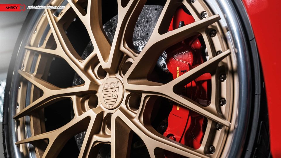 Ferrari 488 GTB | Rosso Corza | on ANRKY AN30 | Satin Gold