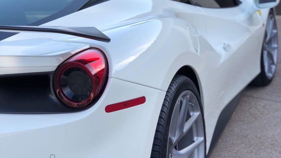 Ferrari 488 | Bianco Avus | on HRE P101 | Frozen Polished Clear
