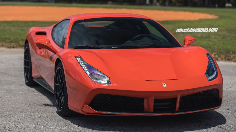 Ferrari 488 | Rosso Corza | HRE R101 Lightweight | Satin Black